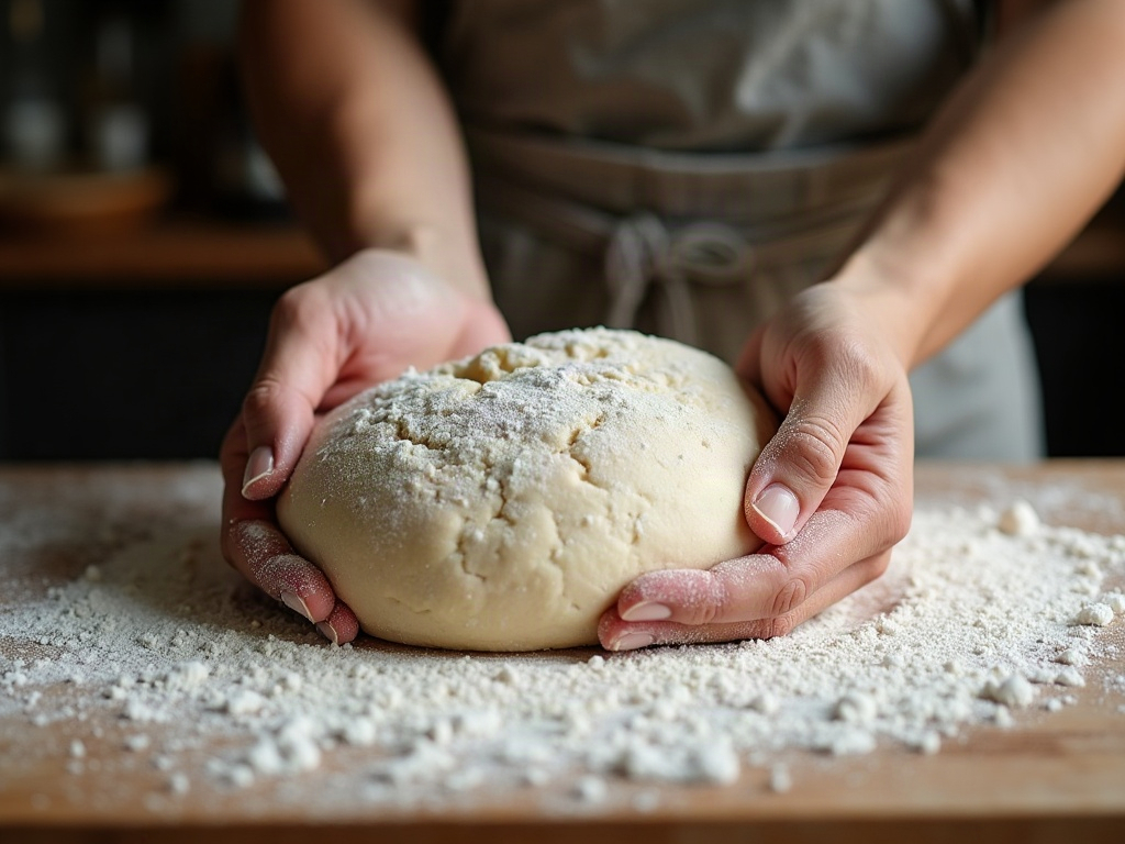 Gentle sourdough shaping that preserves internal air bubbles while building surface tension