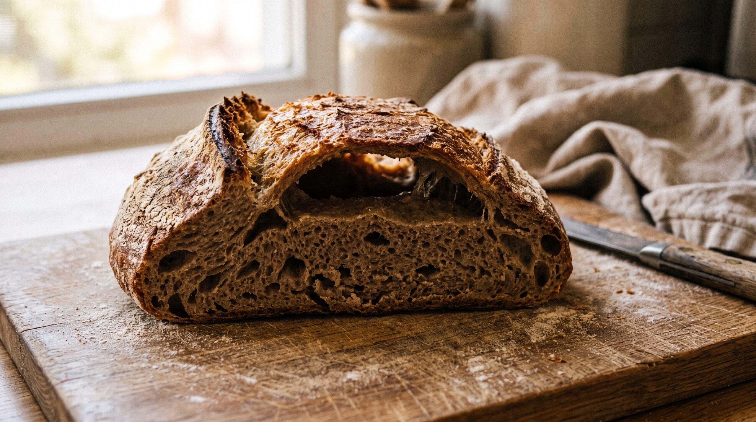 The Big Tunnel Under Your Sourdough Crust: What Causes a Hollow Flying Crust and How to Fix It